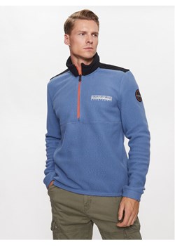 Napapijri Polar T-Anderby NP0A4HHR Niebieski Regular Fit ze sklepu MODIVO w kategorii Bluzy męskie - zdjęcie 182709880