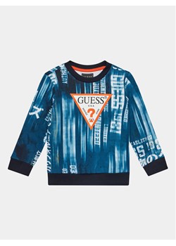 Guess Bluza N4RQ01 KA6R3 Niebieski Regular Fit ze sklepu MODIVO w kategorii Bluzy chłopięce - zdjęcie 182710091