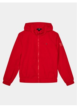 Tommy Hilfiger Wiatrówka Essential Jacket KB0KB09104 Czerwony Regular Fit ze sklepu MODIVO w kategorii Kurtki chłopięce - zdjęcie 182710110