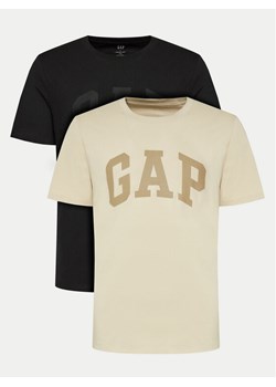 Gap Komplet 2 t-shirtów 885595-00 Czarny Regular Fit ze sklepu MODIVO w kategorii T-shirty męskie - zdjęcie 182710313