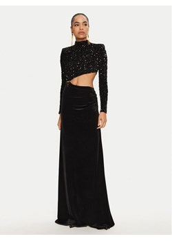 Elisabetta Franchi Sukienka wieczorowa AB-736-47E2-V700 Czarny Regular Fit ze sklepu MODIVO w kategorii Sukienki - zdjęcie 182710321