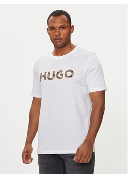 Hugo T-Shirt Dulivio_U243 50519724 Biały Regular Fit ze sklepu MODIVO w kategorii T-shirty męskie - zdjęcie 182710392