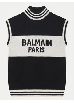 Balmain Sweter BV9A51-Z2361 Czarny Regular Fit - id: 0000305313409 - marki BALMAIN - 182710500 Balmain Sweter BV9A51-Z2361 Czarny Regular Fit ze sklepu MODIVO w kategorii Swetry chłopięce - zdjęcie 182710500