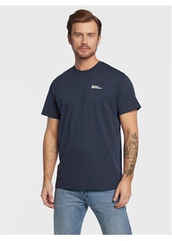 Jack Wolfskin T-Shirt Essential 1808382 Granatowy Regular Fit ze sklepu MODIVO w kategorii T-shirty męskie - zdjęcie 182710504