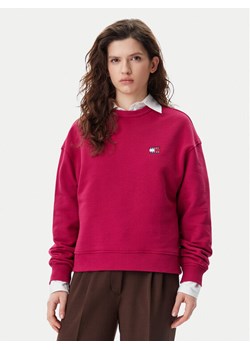Tommy Jeans Bluza DW0DW19408 Różowy Boxy Fit ze sklepu MODIVO w kategorii Bluzy damskie - zdjęcie 182710562