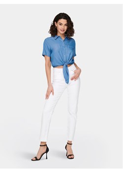 ONLY Jeansy Emily 15292435 Biały Straight Fit ze sklepu MODIVO w kategorii Jeansy damskie - zdjęcie 182711130
