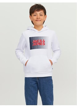 Jack&Jones Junior Bluza 12237459 Biały Regular Fit ze sklepu MODIVO w kategorii Bluzy chłopięce - zdjęcie 182711131