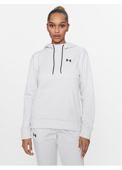 Under Armour Bluza Armour Fleece Hoodie 1373055 Szary Loose Fit ze sklepu MODIVO w kategorii Bluzy damskie - zdjęcie 182711191