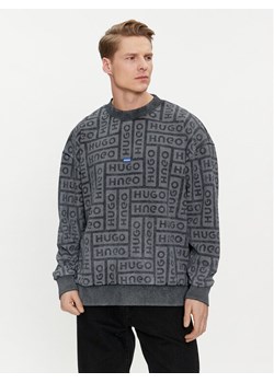 Hugo Bluza Nenry 50510545 Szary Relaxed Fit ze sklepu MODIVO w kategorii Bluzy męskie - zdjęcie 182711210