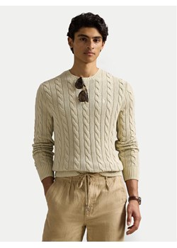 Polo Ralph Lauren Sweter 710965867001 Beżowy Regular Fit ze sklepu MODIVO w kategorii Swetry męskie - zdjęcie 182711240