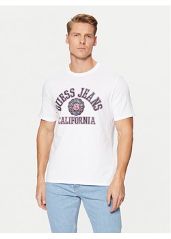 Guess Jeans T-Shirt M5RI80 K8HM0 Biały Slim Fit ze sklepu MODIVO w kategorii T-shirty męskie - zdjęcie 182711281