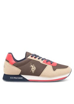 U.S. Polo Assn. Sneakersy NOBIL011M/CNH1 Khaki ze sklepu MODIVO w kategorii Buty sportowe męskie - zdjęcie 182711374