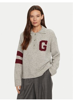 Gant Sweter 4805289 Szary Relaxed Fit ze sklepu MODIVO w kategorii Swetry damskie - zdjęcie 182711380
