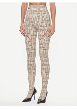 Patrizia Pepe Legginsy 2P1562/J165-XZ02 Beżowy Slim Fit ze sklepu MODIVO w kategorii Spodnie damskie - zdjęcie 182711462