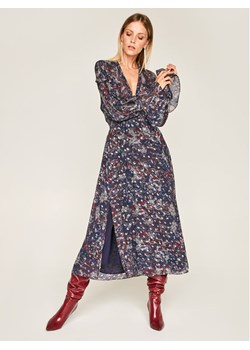 IRO Sukienka codzienna Kage AN101 Granatowy Regular Fit - id: 0000207478633 - marki Iro - 182711471 IRO Sukienka codzienna Kage AN101 Granatowy Regular Fit ze sklepu MODIVO w kategorii Sukienki - zdjęcie 182711471