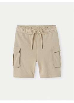 NAME IT Szorty sportowe Mollie 13240449 Beżowy Regular Fit ze sklepu MODIVO w kategorii Spodenki chłopięce - zdjęcie 182711482