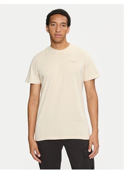 Tommy Jeans T-Shirt Linear Chest DM0DM18555 Beżowy Slim Fit ze sklepu MODIVO w kategorii T-shirty męskie - zdjęcie 182711601