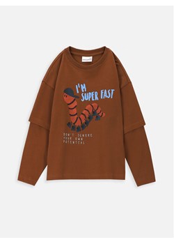Coccodrillo Bluzka ZC3143102ATK Brązowy Regular Fit ze sklepu MODIVO w kategorii T-shirty chłopięce - zdjęcie 182711683