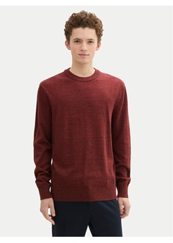 Tom Tailor Denim Sweter 1042509 Czerwony Regular Fit ze sklepu MODIVO w kategorii Swetry męskie - zdjęcie 182711740