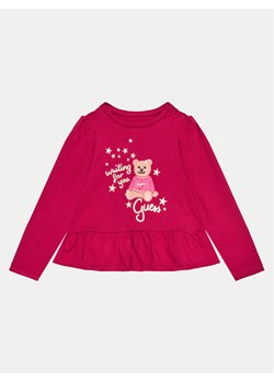 Guess Bluzka K4BI17 J1314 Bordowy Regular Fit ze sklepu MODIVO w kategorii Bluzki dziewczęce - zdjęcie 182711931