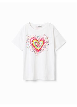 Desigual T-Shirt 23SGTK20 Biały Regular Fit ze sklepu MODIVO w kategorii Bluzki dziewczęce - zdjęcie 182711990