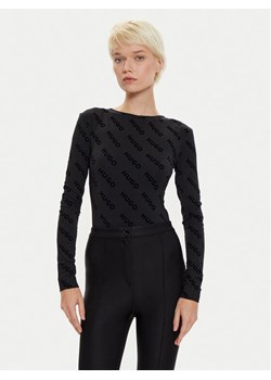 Hugo Body 50523412 Czarny Slim Fit ze sklepu MODIVO w kategorii Bluzki damskie - zdjęcie 182712164