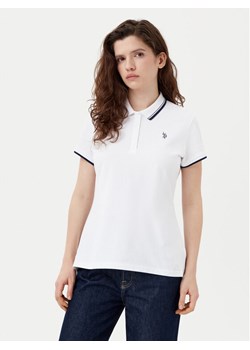 U.S. Polo Assn. Polo WUP0812 Biały Regular Fit ze sklepu MODIVO w kategorii Bluzki damskie - zdjęcie 182712290