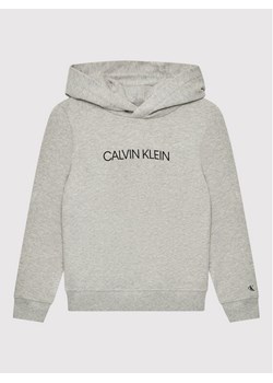 Calvin Klein Jeans Bluza Institutional IU0IU00163 Szary Regular Fit ze sklepu MODIVO w kategorii Bluzy chłopięce - zdjęcie 182712330