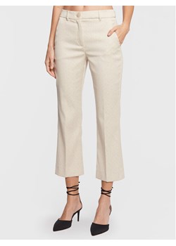 Marella Chinosy Roger 31360128 Écru Regular Fit ze sklepu MODIVO w kategorii Spodnie damskie - zdjęcie 182712384