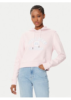 Guess Bluza W5RQ29 K68I4 Beżowy Regular Fit ze sklepu MODIVO w kategorii Bluzy damskie - zdjęcie 182712494