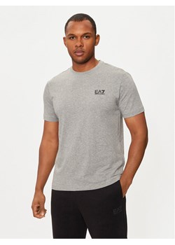 EA7 Emporio Armani T-Shirt 8NPT25 PJVPZ Szary Regular Fit ze sklepu MODIVO w kategorii T-shirty męskie - zdjęcie 182712554