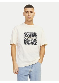 Jack&Jones T-Shirt Lafayette 12250436 Écru Relaxed Fit ze sklepu MODIVO w kategorii T-shirty męskie - zdjęcie 182712690