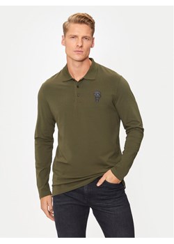 KARL LAGERFELD Polo 745025 544221 Zielony Regular Fit ze sklepu MODIVO w kategorii T-shirty męskie - zdjęcie 182712721