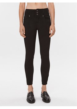 Fransa Spodnie materiałowe 20608336 Czarny Slim Fit ze sklepu MODIVO w kategorii Spodnie damskie - zdjęcie 182712792