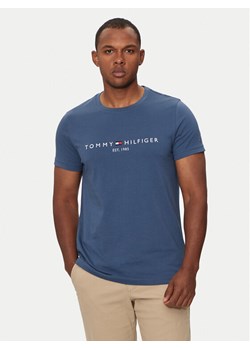 Tommy Hilfiger T-Shirt Logo MW0MW11797 Niebieski Regular Fit ze sklepu MODIVO w kategorii T-shirty męskie - zdjęcie 182712864