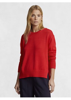 Polo Ralph Lauren Sweter Cn Po 211898583007 Czerwony Regular Fit ze sklepu MODIVO w kategorii Swetry damskie - zdjęcie 182712891
