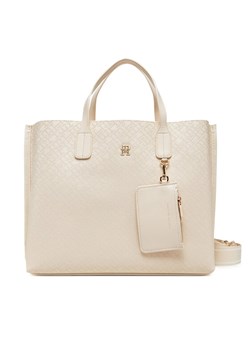 Tommy Hilfiger Torebka Th Distinct Satchel Mono AW0AW17174 Beżowy ze sklepu MODIVO w kategorii Torebki damskie - zdjęcie 182712982