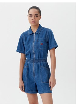 Tommy Jeans Kombinezon DW0DW20371 Niebieski Regular Fit ze sklepu MODIVO w kategorii Kombinezony damskie - zdjęcie 182713001