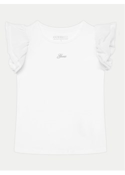 Guess Bluzka K5RI22 K6YW4 Biały Regular Fit ze sklepu MODIVO w kategorii Bluzki dziewczęce - zdjęcie 182713102