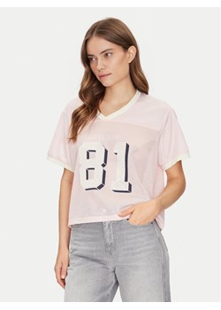Guess T-Shirt W5GI59 KCTE2 Beżowy Regular Fit ze sklepu MODIVO w kategorii Bluzki damskie - zdjęcie 182713214