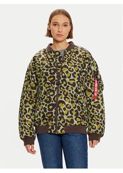 Alpha Industries Kurtka bomber 108010C Zielony Regular Fit ze sklepu MODIVO w kategorii Kurtki damskie - zdjęcie 182713281