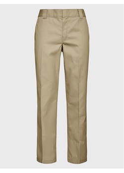 Dickies Spodnie materiałowe Work DK0A4XK9KHK Beżowy Slim Fit ze sklepu MODIVO w kategorii Spodnie męskie - zdjęcie 182713350