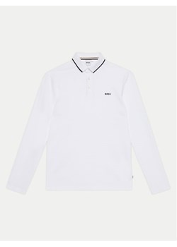 Boss Polo J51171 D Biały Regular Fit ze sklepu MODIVO w kategorii T-shirty chłopięce - zdjęcie 182713470