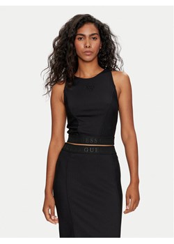 Guess Bluzka Emi W4YP18 KC2E2 Czarny Regular Fit ze sklepu MODIVO w kategorii Bluzki damskie - zdjęcie 182713480