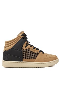 Guess Sneakersy Sava Mid FMTSAM FAB12 Brązowy ze sklepu MODIVO w kategorii Buty sportowe męskie - zdjęcie 182713652