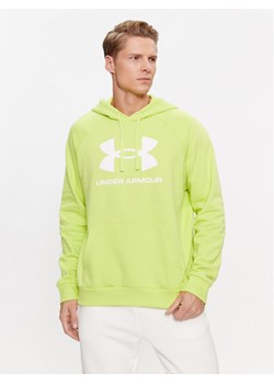 Under Armour Bluza Ua Rival Fleece Logo Hd 1379758 Żółty Loose Fit ze sklepu MODIVO w kategorii Bluzy męskie - zdjęcie 182713660