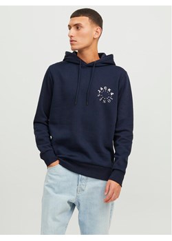 Jack&Jones Bluza Warrior 12242543 Granatowy Regular Fit ze sklepu MODIVO w kategorii Bluzy męskie - zdjęcie 182713741