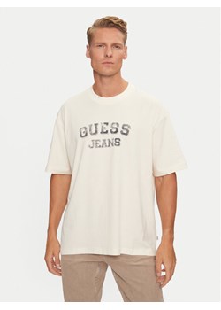 Guess T-Shirt M4BI78 K8FQ4 Écru Oversize ze sklepu MODIVO w kategorii T-shirty męskie - zdjęcie 182713834
