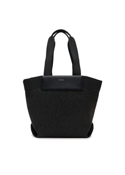 Calvin Klein Torebka Ck Raffia Medium Shopper K60K613174 Czarny ze sklepu MODIVO w kategorii Torby Shopper bag - zdjęcie 182713994