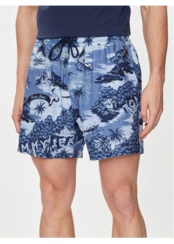 Tommy Jeans Szorty materiałowe Hawaiian DM0DM18807 Niebieski Regular Fit ze sklepu MODIVO w kategorii Spodenki męskie - zdjęcie 182714030